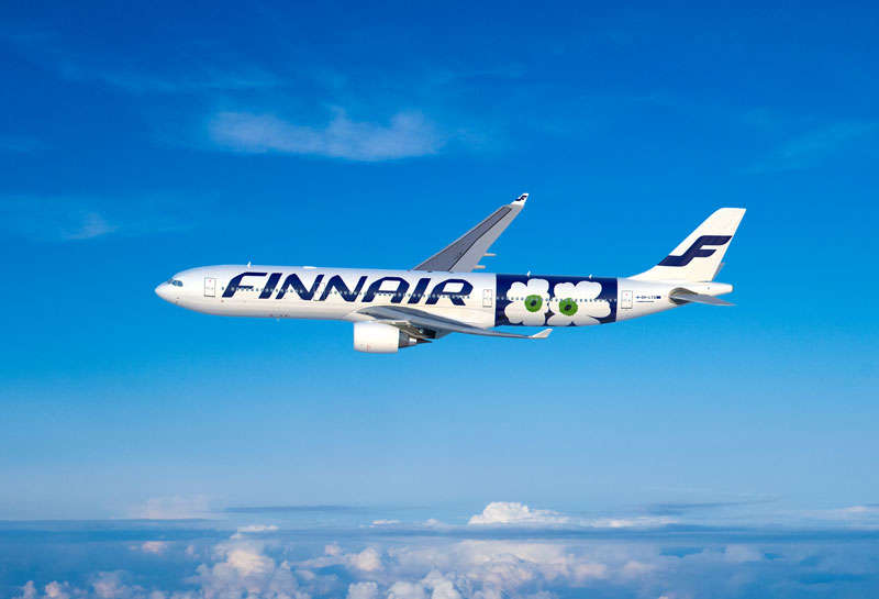 Finnair w nowych jubileuszowych barwach Marimekko