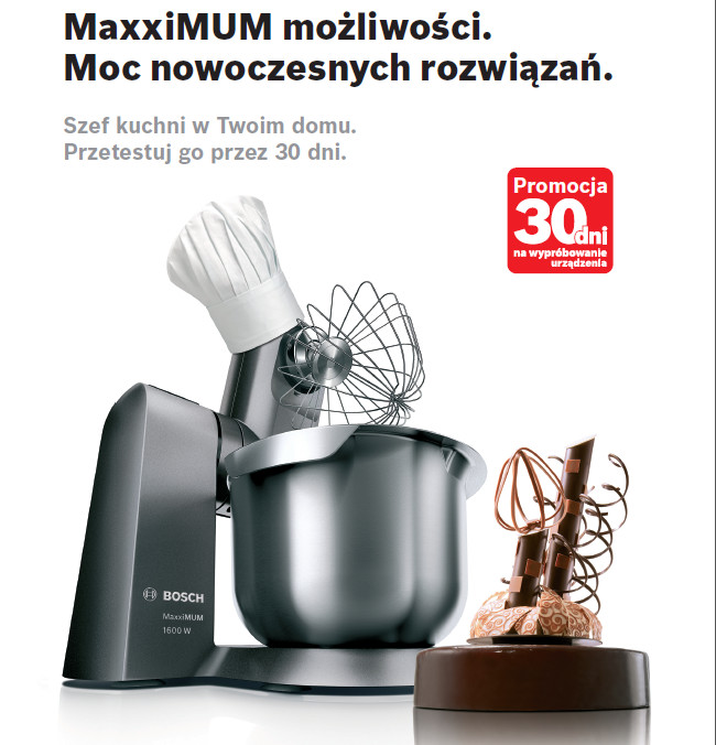 „MaxxiMUM możliwości” – nowa kampania robotów kuchennych  marki Bosch