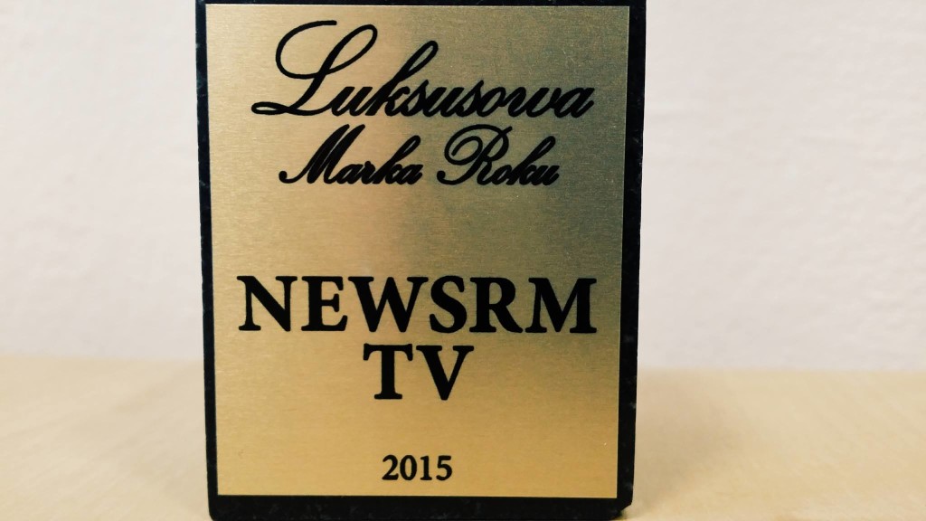 Newsrm.tv laureatem prestiżowej nagrody „Luksusowa Marka Roku 2015”