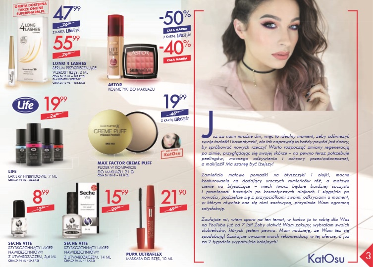 Wiosenne trendy w makijażu z tutorialami KatOsu dla Super- Pharm