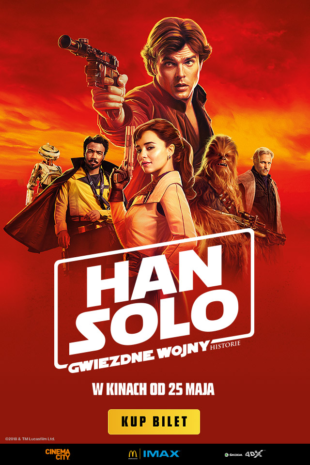 „Han Solo: Gwiezdne wojny – historie” –  ruszyła kosmiczna przedsprzedaż biletów do Cinema City, IMAX®, Dolby Atmos® i 4DX®